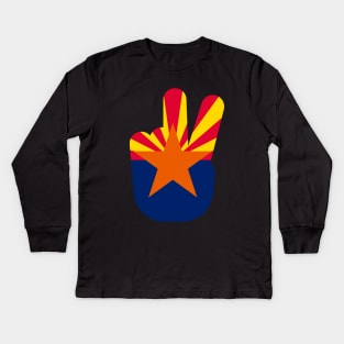 Peace Arizona Kids Long Sleeve T-Shirt